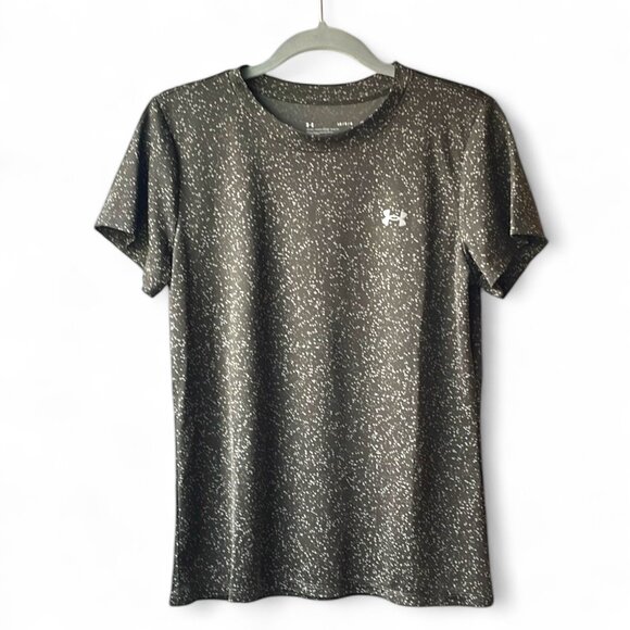 NWOT Under Armour Womens Shirt Fresh Clay/Tin/Metallic Silver Color Size L - Picture 1 of 6